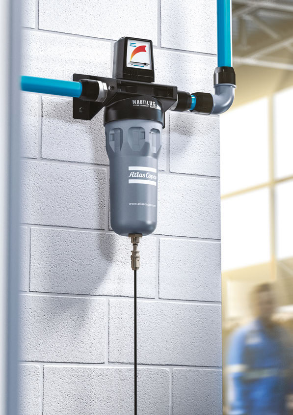 L'atlas Copco a comprimé l'huile résiduelle 4 de ³ de la barre 0.003mg/m de la vapeur 190 d'huile des filtres à air QD+