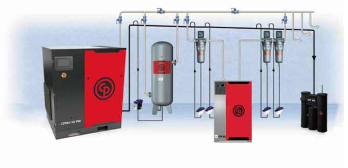 Dessiccateur pneumatique 400-3760W d'air de Chicago de 13 barres pour le système réfrigéré 1 d'air comprimé