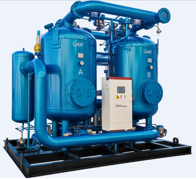 0 dessiccateurs régénérateurs 1 d'adsorption de la chaleur de compression de consommation de gaz