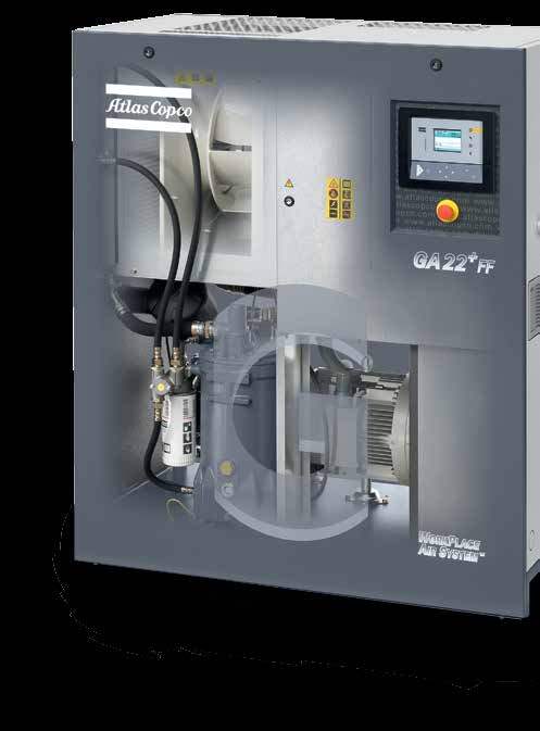 Type 1 injecté par huile du compresseur d'air de vis de Copco d'atlas de GA7 VSD 75KW