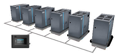 L'huile du compresseur d'air de vis de Copco d'atlas de GA7 VSD 75KW a injecté le type 7