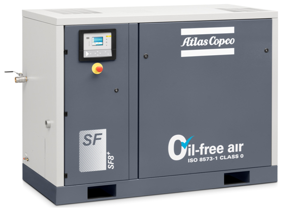 Niveau sonore 1 de Copco 69dB d'atlas du compresseur 18kw de vis injecté pareau d'AQ 18 VSD