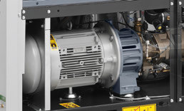 L'eau exempte d'huile du compresseur d'air de vis de Copco d'atlas 15kw AQ 15 VSD a injecté 0