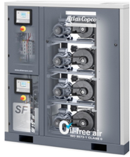 l'eau de Copco de l'atlas 22kw a injecté les compresseurs AQ 22 VSD 2 exempts d'huile de vis